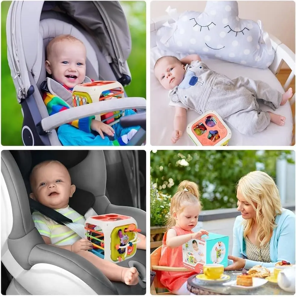 7 IN 1 MONTESSORI SENSORY TOYS FOR BABY 6 9 12 18 MONTHS NEWBORN GIRL BOY EDUCATIONAL GIFT MOTOR SKILLS ACTIVITY CUBE GAMES FOR CHILDREN 1 2 YEARS BIRTHDAY GIFT