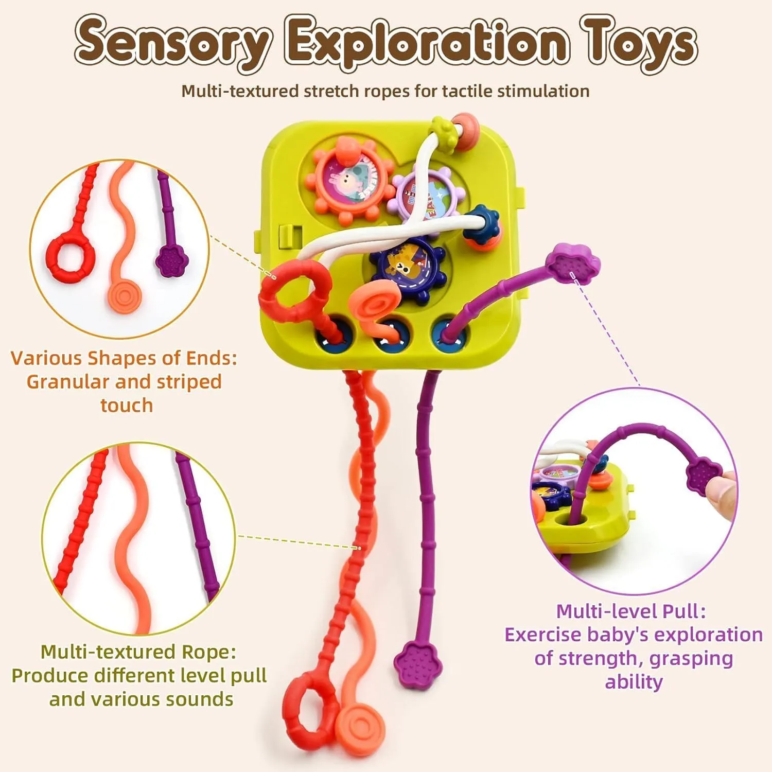 7 IN 1 MONTESSORI SENSORY TOYS FOR BABY 6 9 12 18 MONTHS NEWBORN GIRL BOY EDUCATIONAL GIFT MOTOR SKILLS ACTIVITY CUBE GAMES FOR CHILDREN 1 2 YEARS BIRTHDAY GIFT