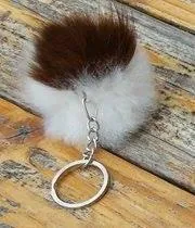 Alpaca Fuzzball Keychain