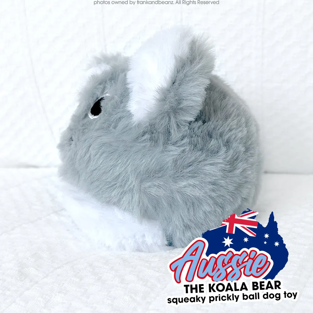 Aussie Koala Rough Play Squeaky Rubber Ball Dog Toy Pet Toys