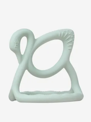 Bloom Bambini Baby Swan Teether in Green