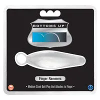 Bottoms Up Finger Rammer Butt Plug Clear