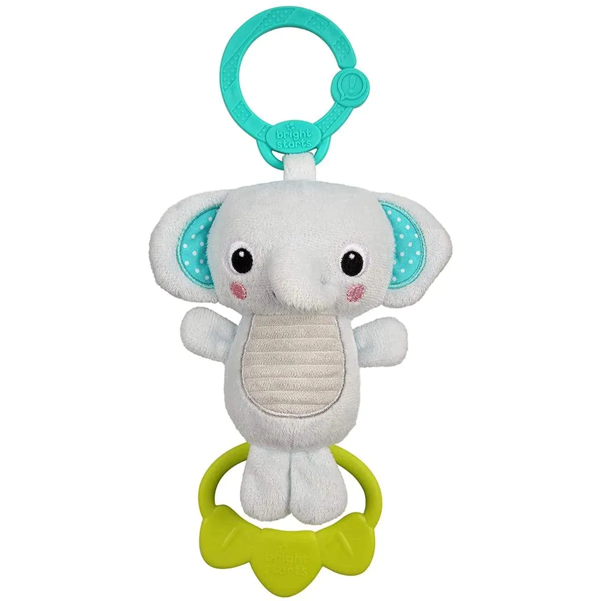 Bright Starts Tug Tunes Elephant Baby Toy - Light Grey