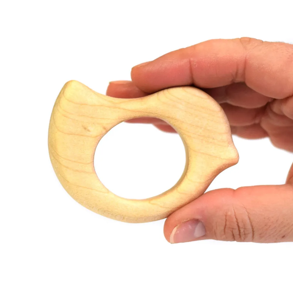 Bumbu Handmade Wooden Chick Baby Teether