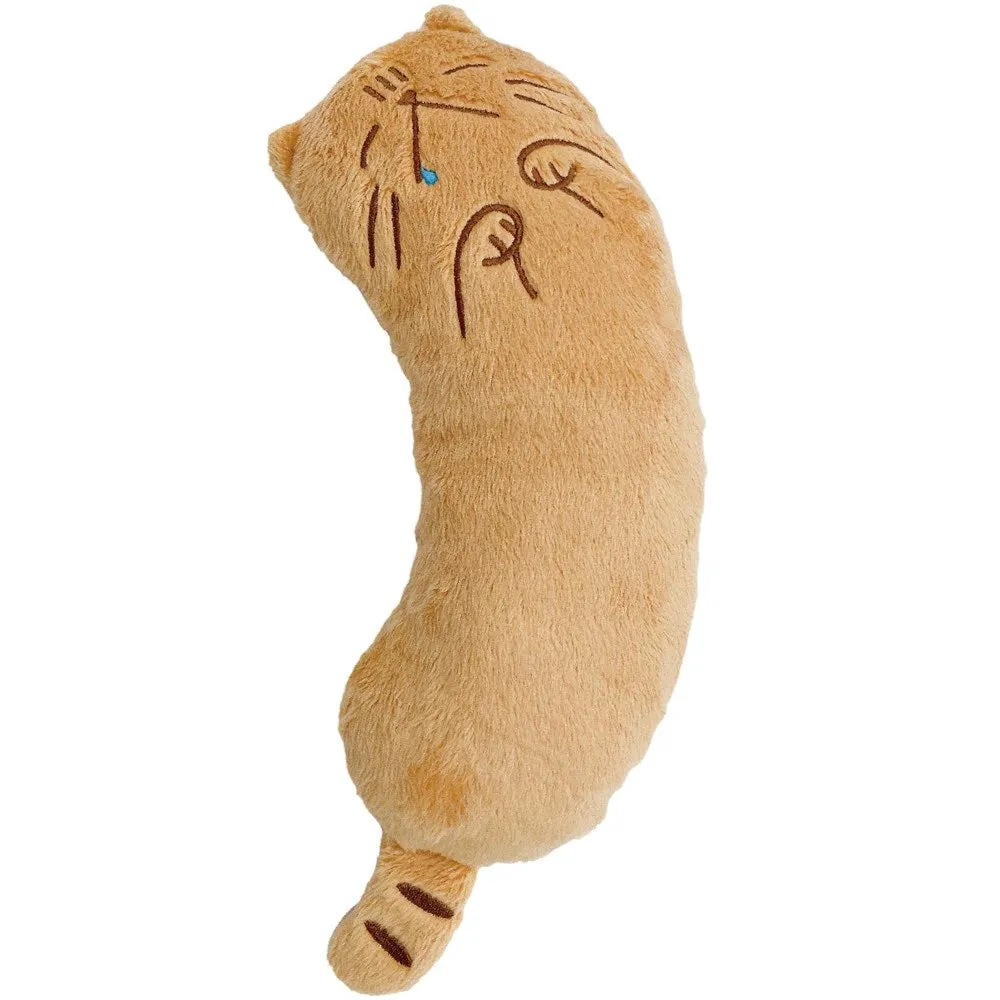 CattyMan Comfortable Cat Pillow (Drooling Brown Cat)