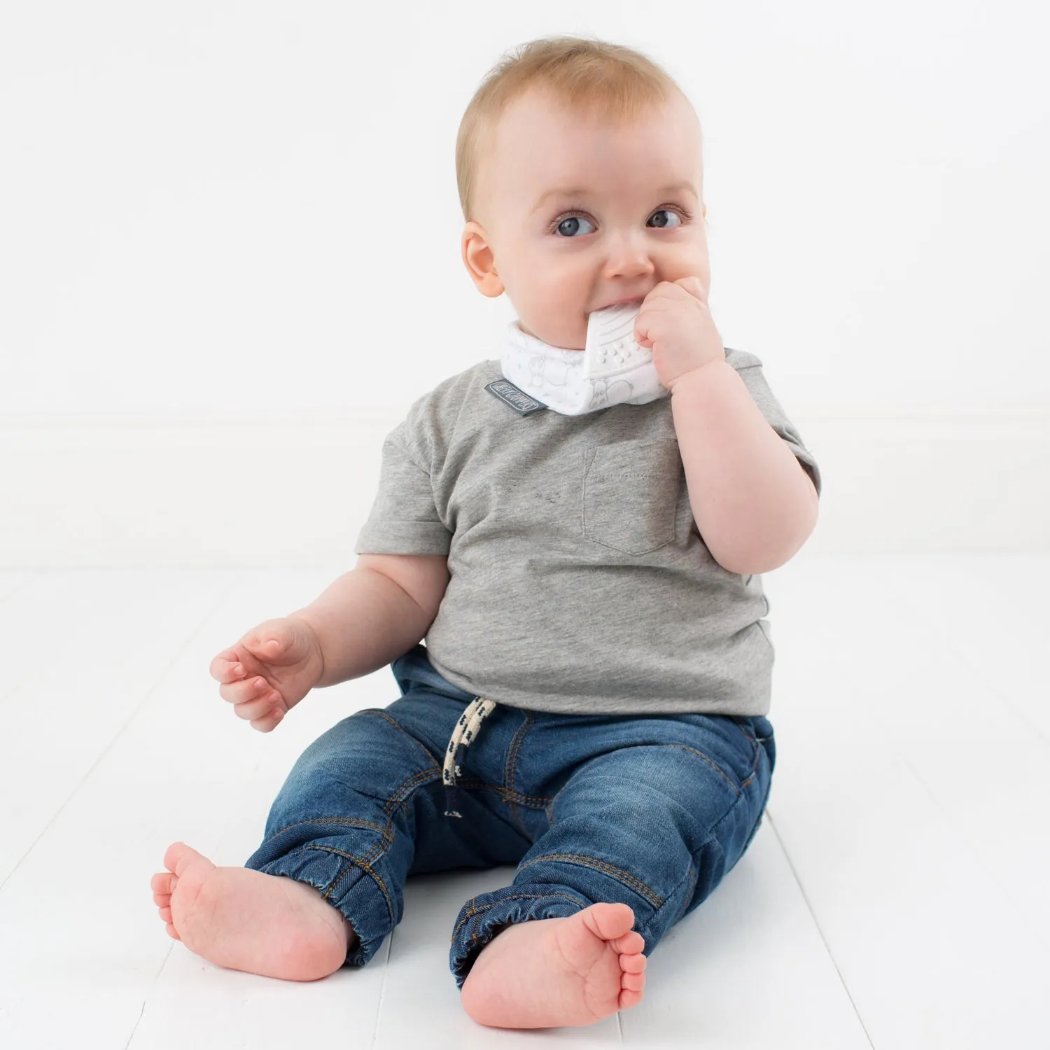 Cheeky Chompers Muslin Neckerchew Cheeky Hippo