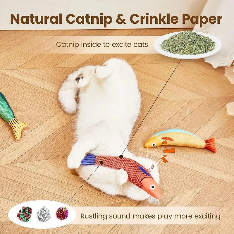 Fish-Shaped Cat Toy