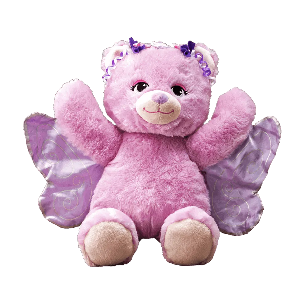 Flipemz Pink Bear to Butterfly Fairy Bear Plush Toy