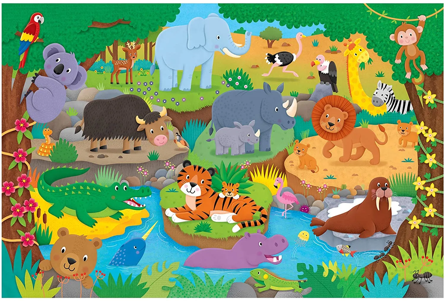 Galt Giant Floor Puzzle - Alphabet Animal