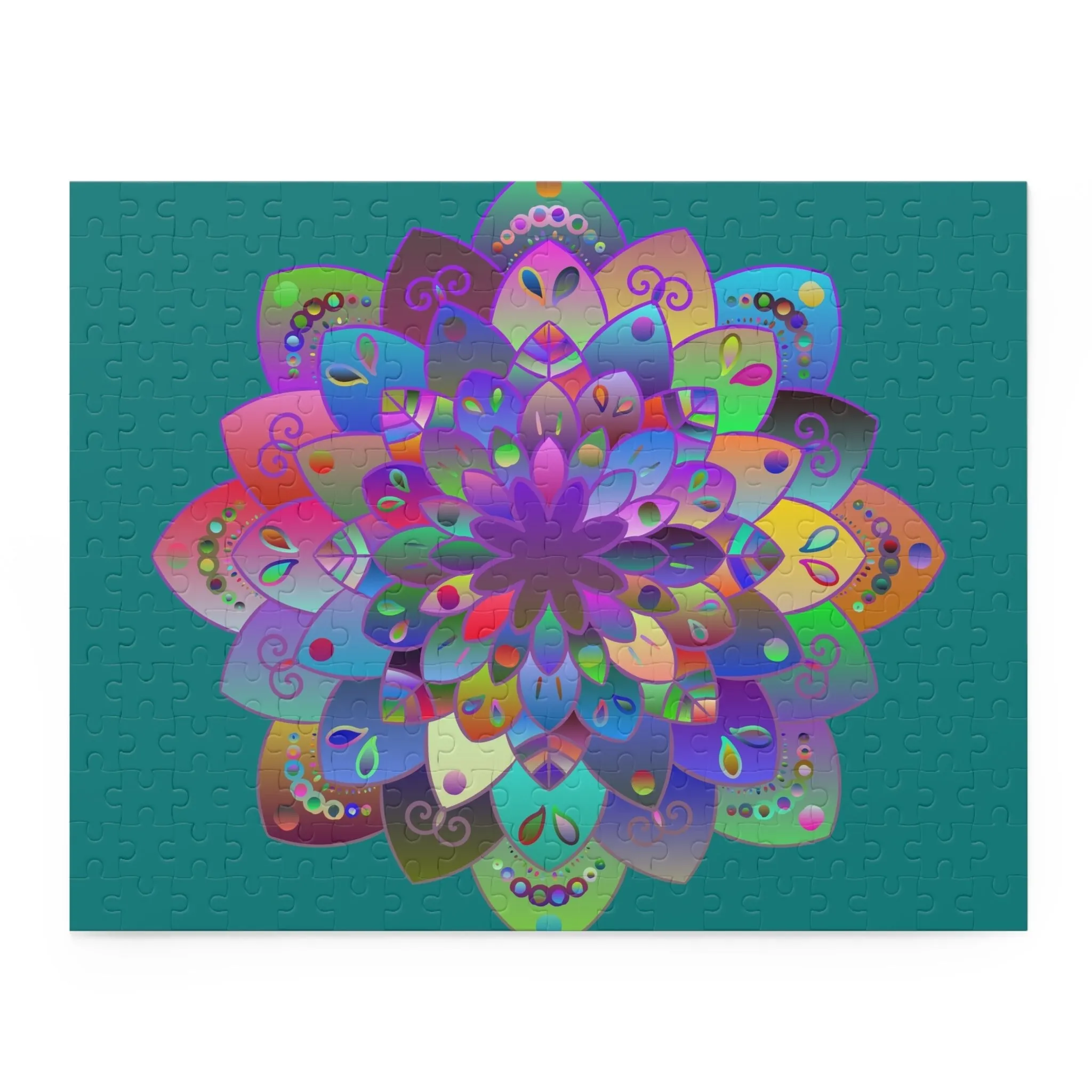 Handmade Mandala Art Puzzle - 2 Sizes (252, 500-Piece)