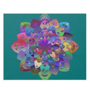 Handmade Mandala Art Puzzle - 2 Sizes (252, 500-Piece)