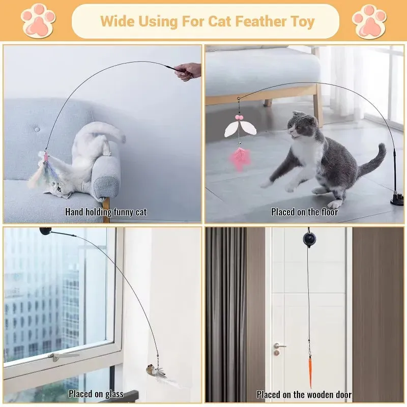 Interactive Butterfly Cat Teaser Toy