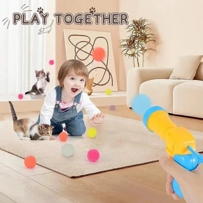 Interactive Cat Ball Launcher Toy