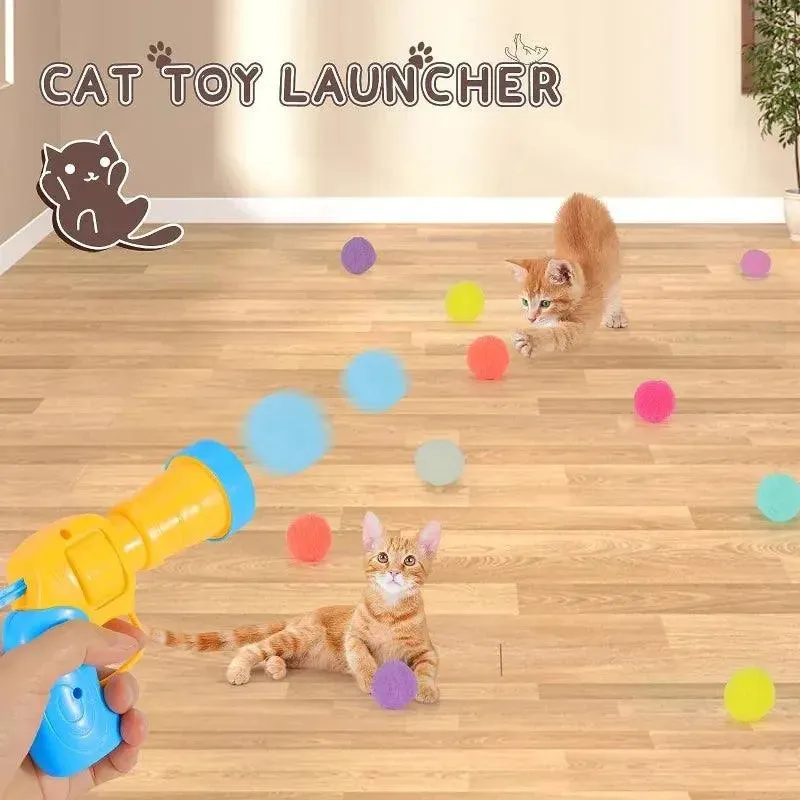 Interactive Cat Ball Launcher Toy