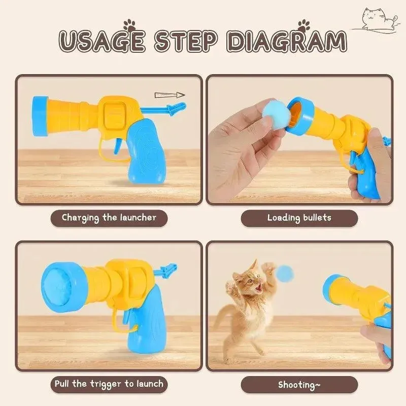 Interactive Cat Ball Launcher Toy