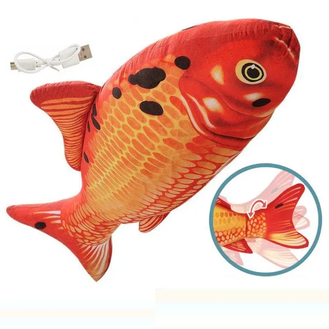 Interactive Floppy Fish Toy for Cats