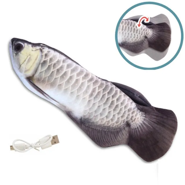 Interactive Floppy Fish Toy for Cats