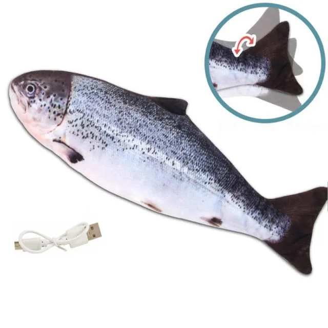 Interactive Floppy Fish Toy for Cats