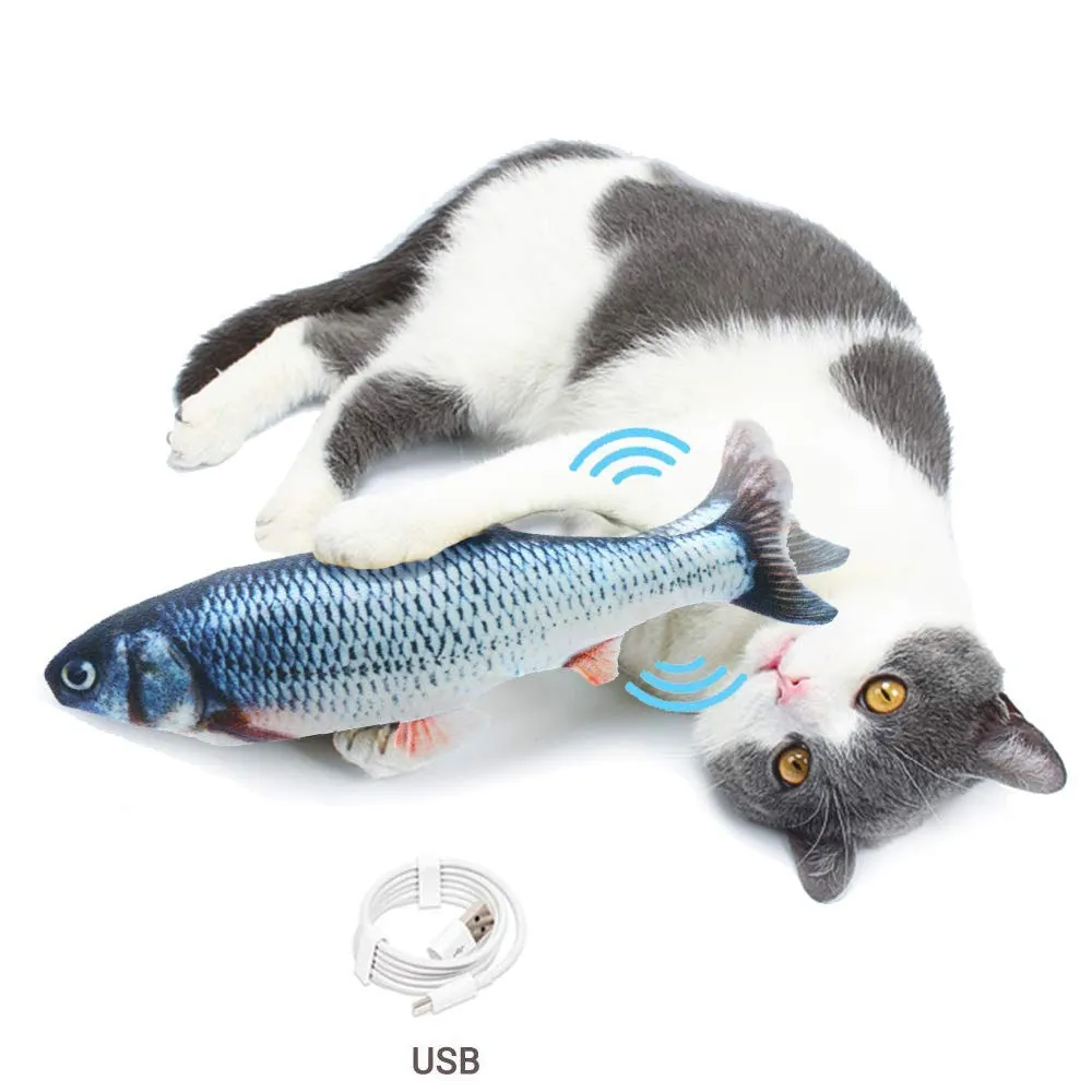 Interactive Floppy Fish Toy for Cats