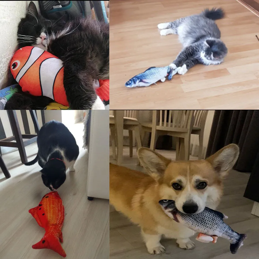 Interactive Floppy Fish Toy for Cats