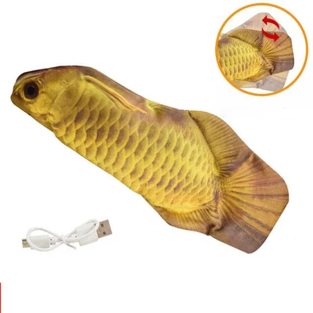 Interactive Floppy Fish Toy for Cats