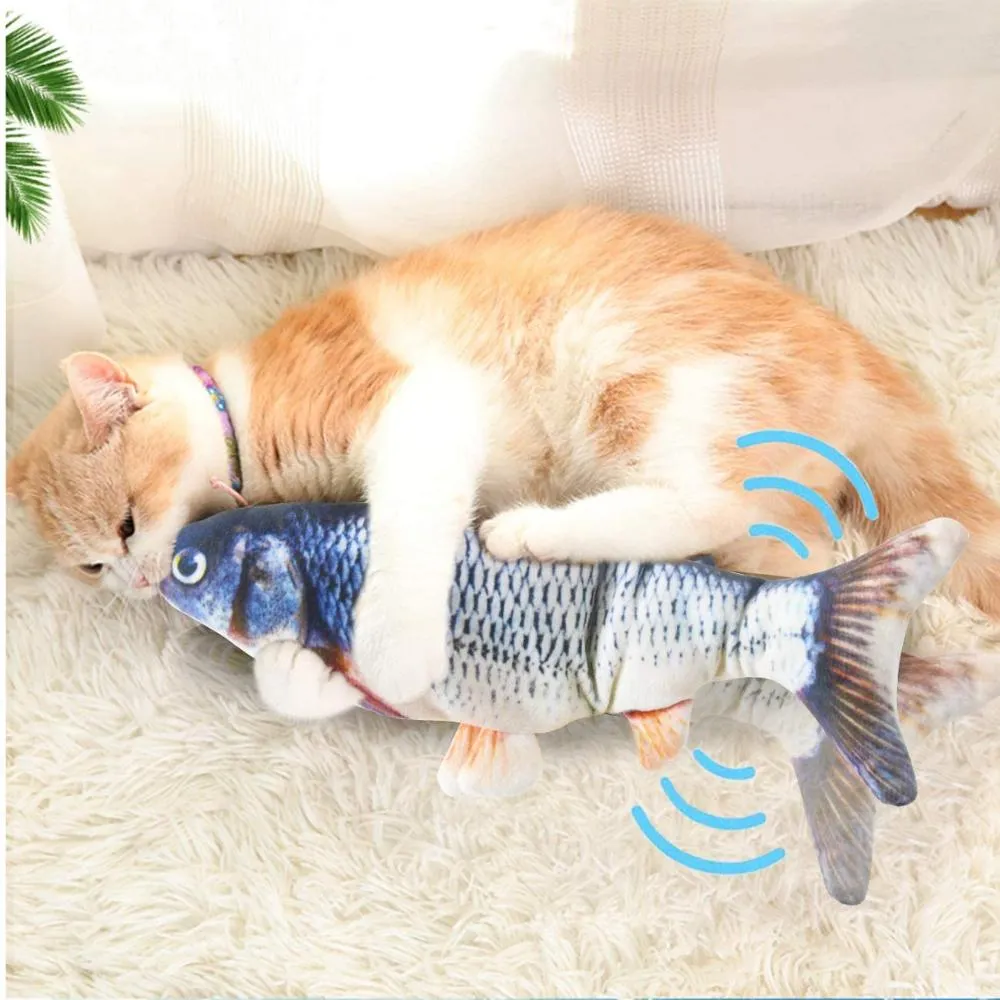 Interactive Floppy Fish Toy for Cats