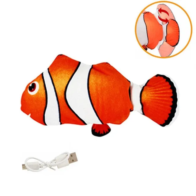 Interactive Floppy Fish Toy for Cats