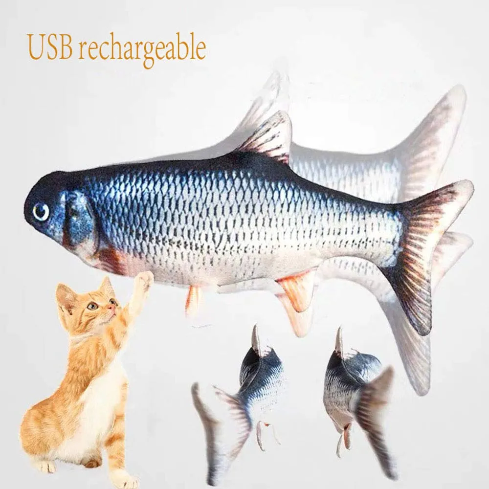 Interactive Floppy Fish Toy for Cats