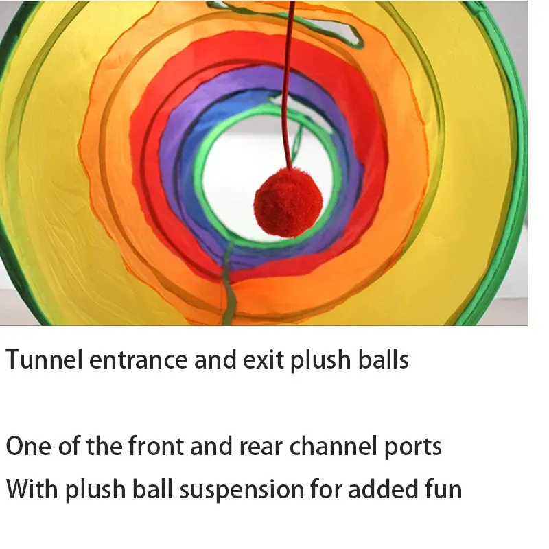 Interactive Foldable Cat Tunnel