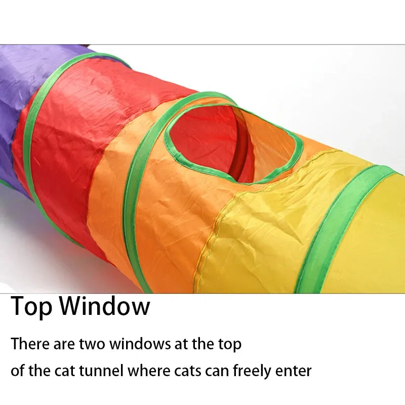 Interactive Foldable Cat Tunnel