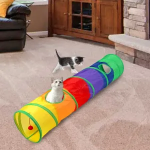 Interactive Foldable Cat Tunnel