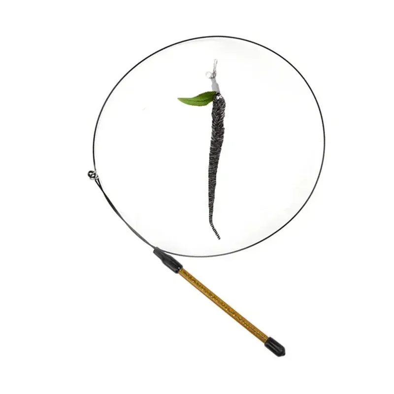 Interactive Peacock Feather Cat Toy with Bell and Suction Cup