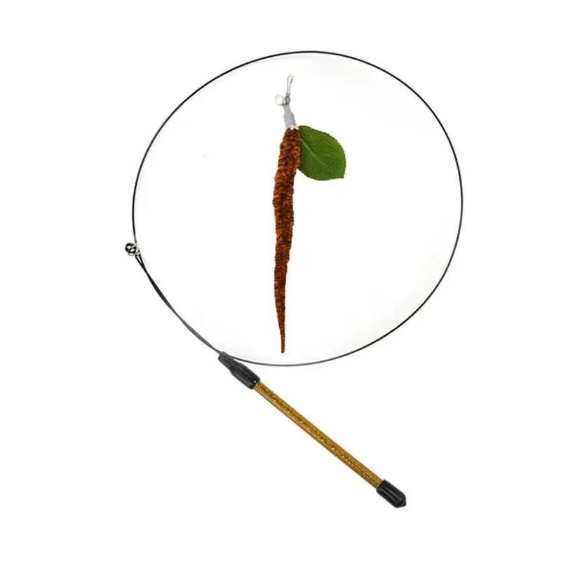 Interactive Peacock Feather Cat Toy with Bell and Suction Cup