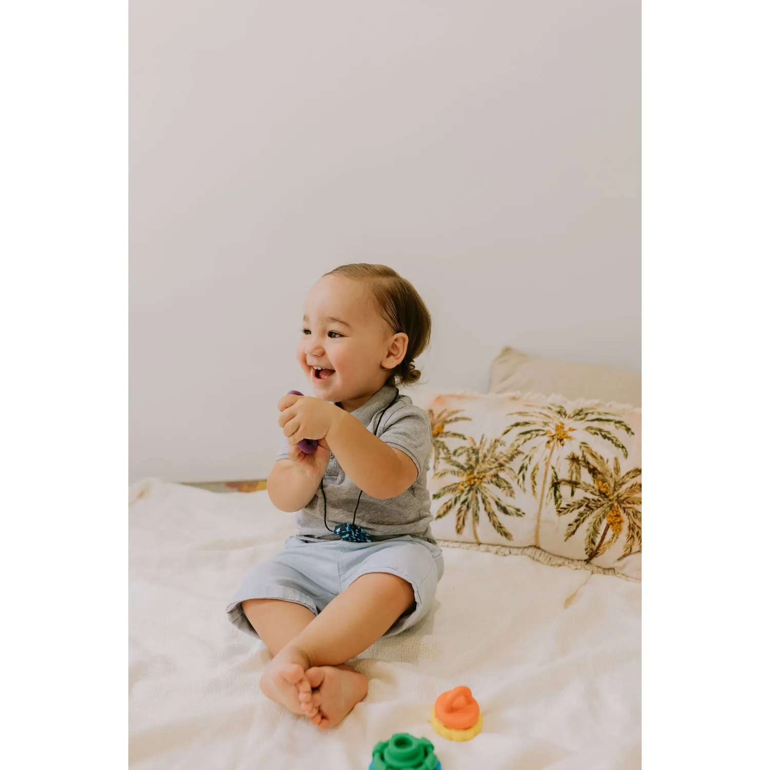 Jellystone Designs Rainbow Stacker Teether & Toy - Rainbow