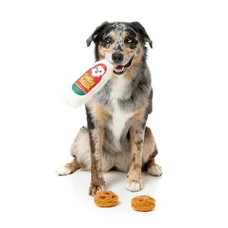 Jolly Milk & Cookies Dog Toy