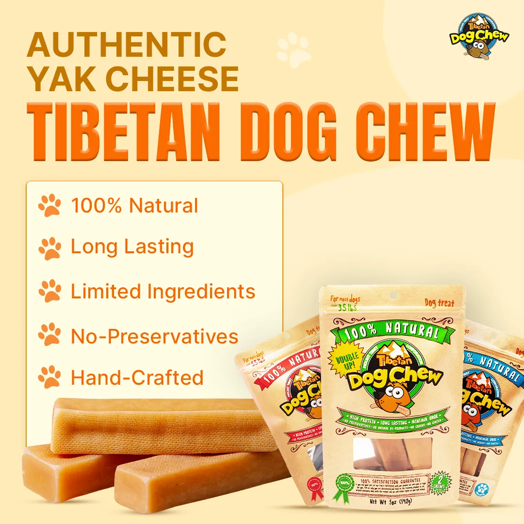 Jumbo Size Dog Chew - Long-Lasting Yak Chew for Large Dogs