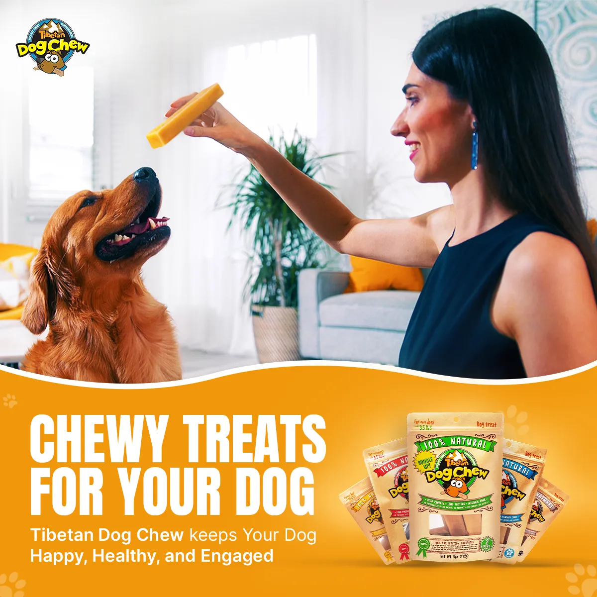 Jumbo Size Dog Chew - Long-Lasting Yak Chew for Large Dogs