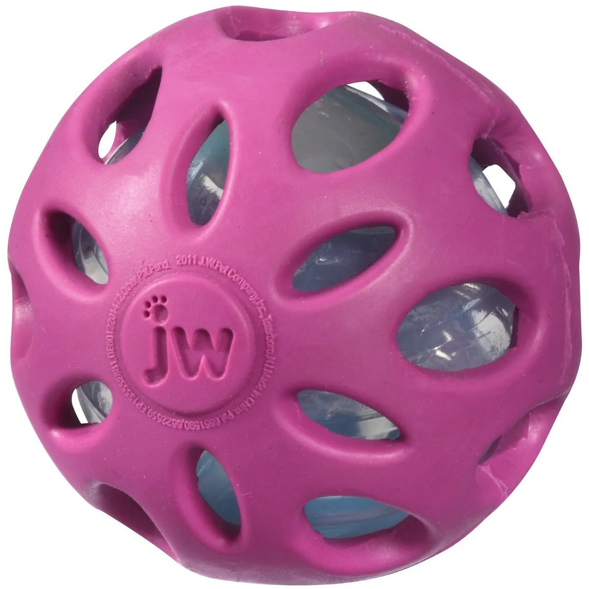 JW Pet Crackle Heads Ball Dog Toy