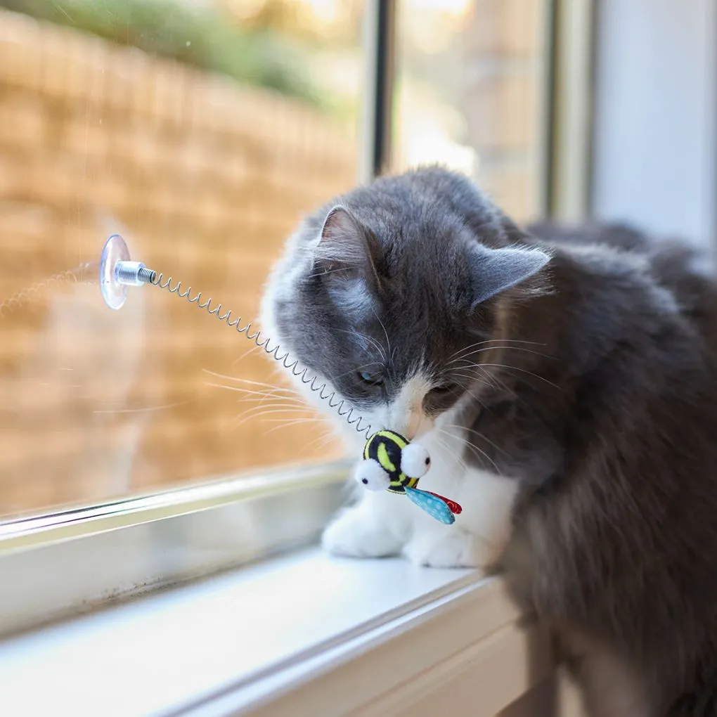 Kazoo Bouncy Bee Cat Toy