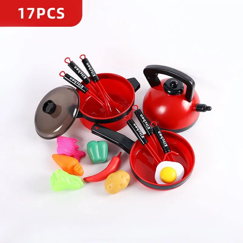 Kid's Mini Kitchen Cookware Play Set - Fun Pretend Cooking Toys!