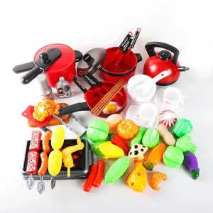 Kid's Mini Kitchen Cookware Play Set - Fun Pretend Cooking Toys!