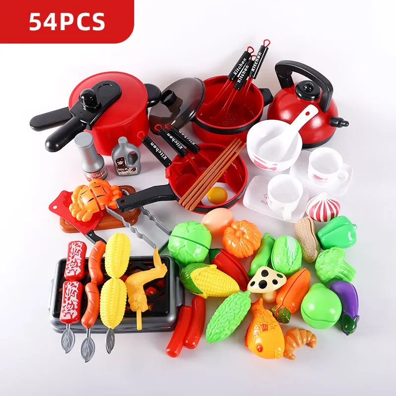 Kid's Mini Kitchen Cookware Play Set - Fun Pretend Cooking Toys!