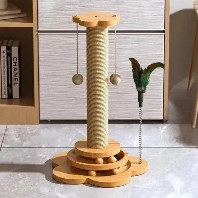 Kitty Klimb Wooden Cat Toy Tower Tracks