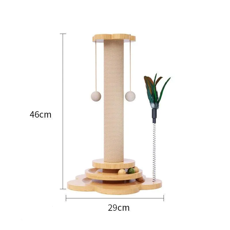 Kitty Klimb Wooden Cat Toy Tower Tracks