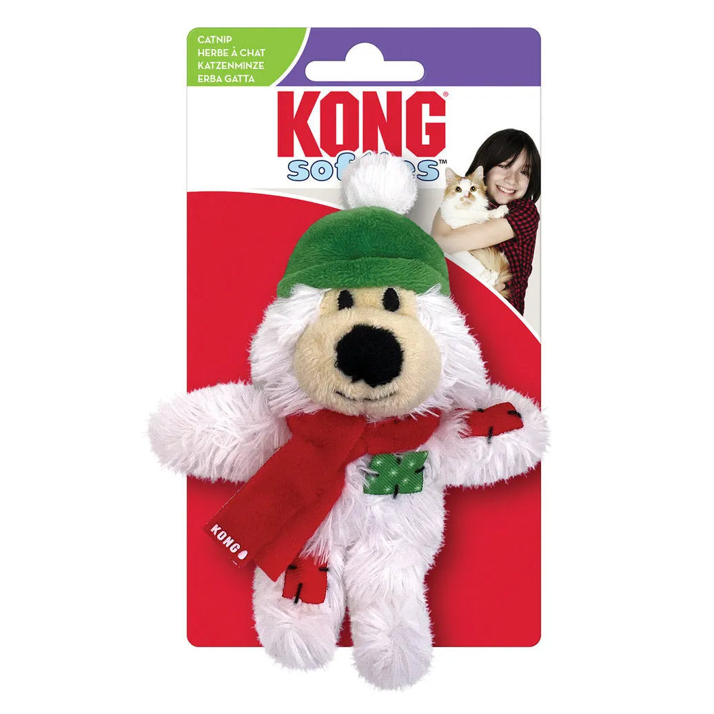 KONG Cat Toy Holiday Softies Bear