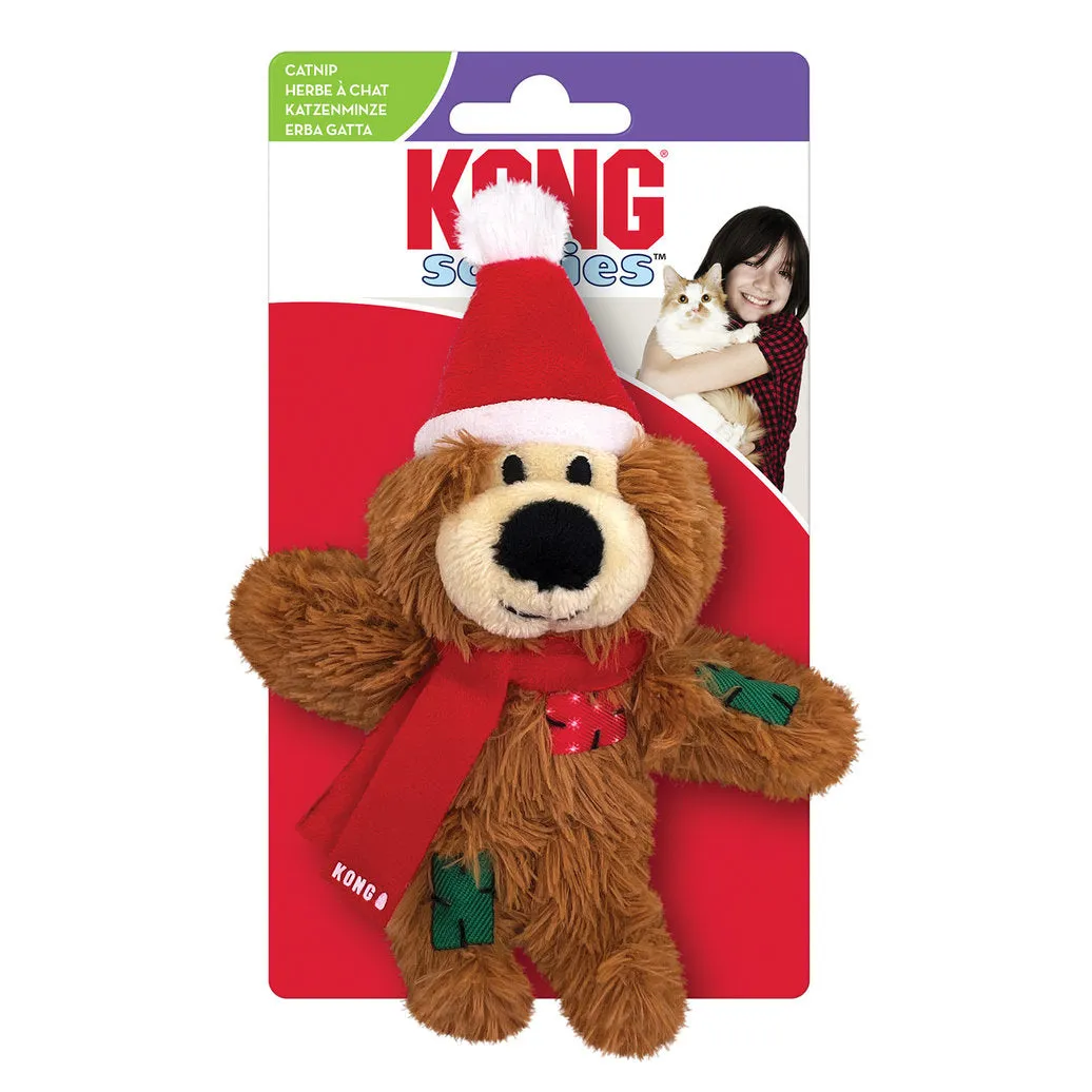 KONG Cat Toy Holiday Softies Bear