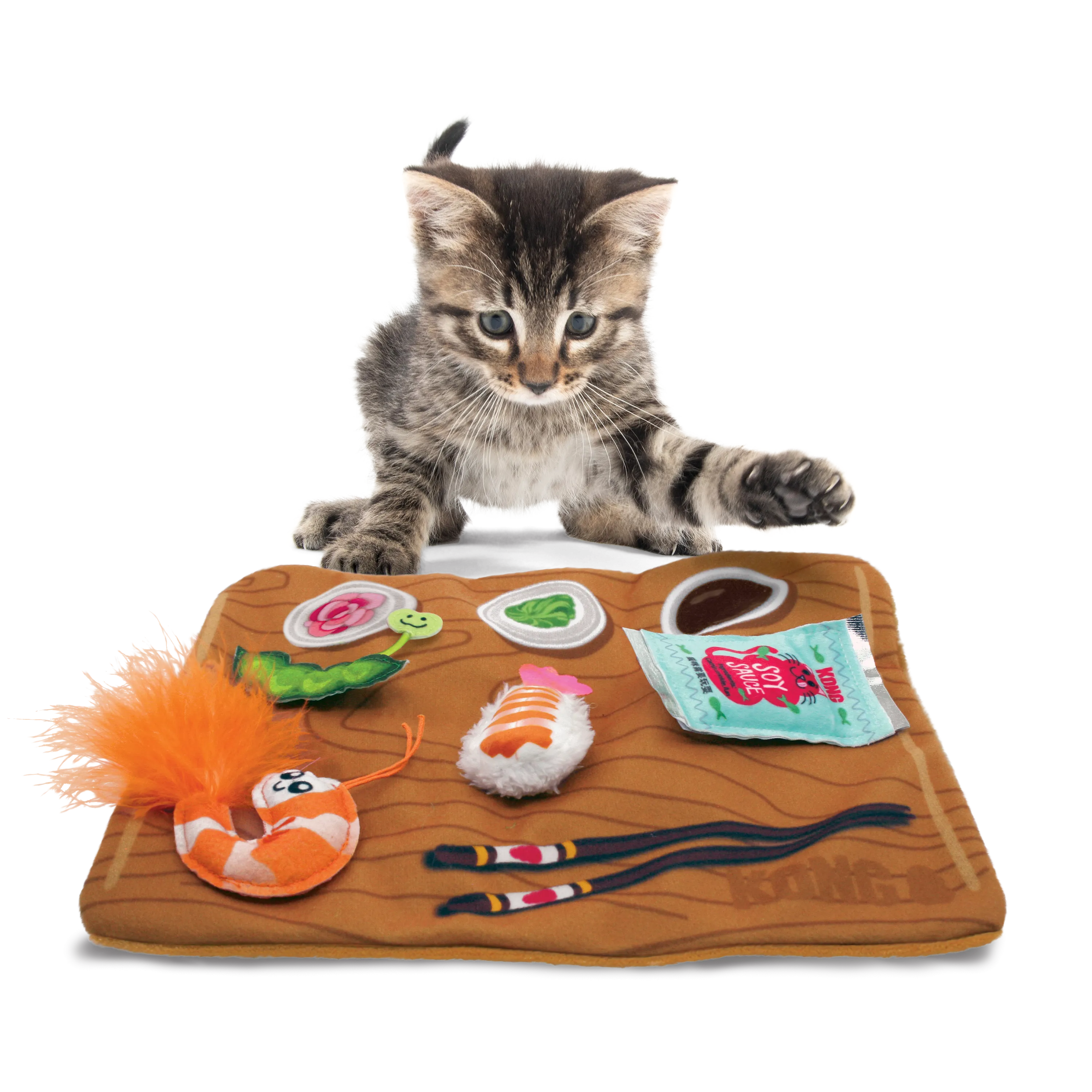 KONG Pull-A-Partz Sushi Cat Toy