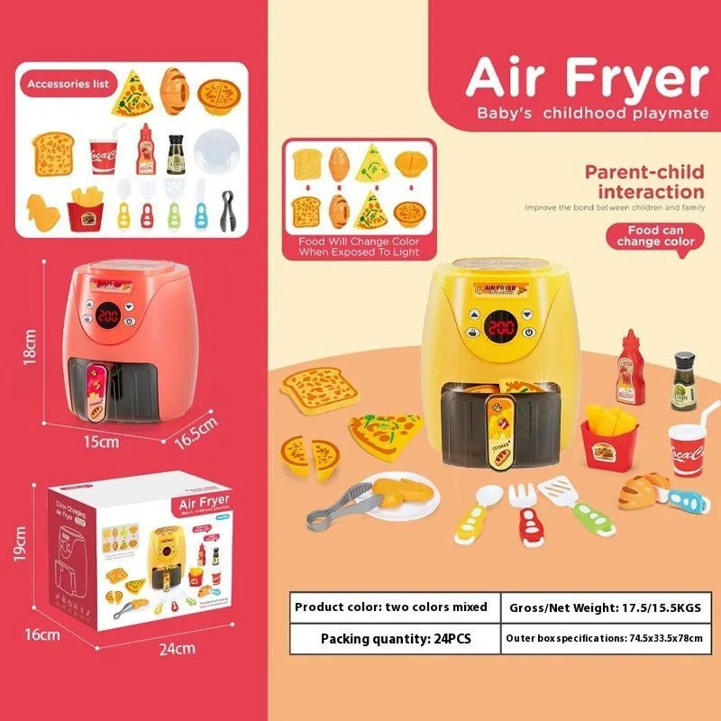 LovelyRLovely Kids Air Fryer Simulating Play Set