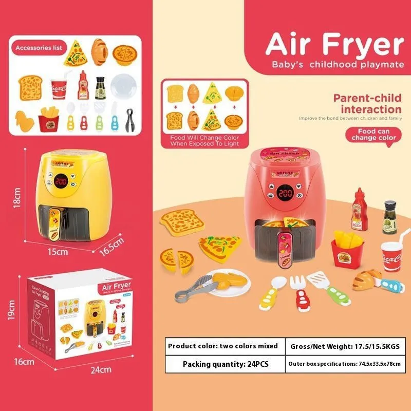 LovelyRLovely Kids Air Fryer Simulating Play Set