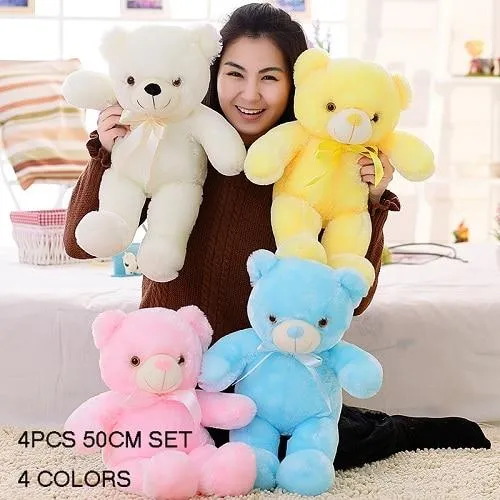 Luminous Creative Light Up LED Teddy Bear Stuffed Animal Plush Toy